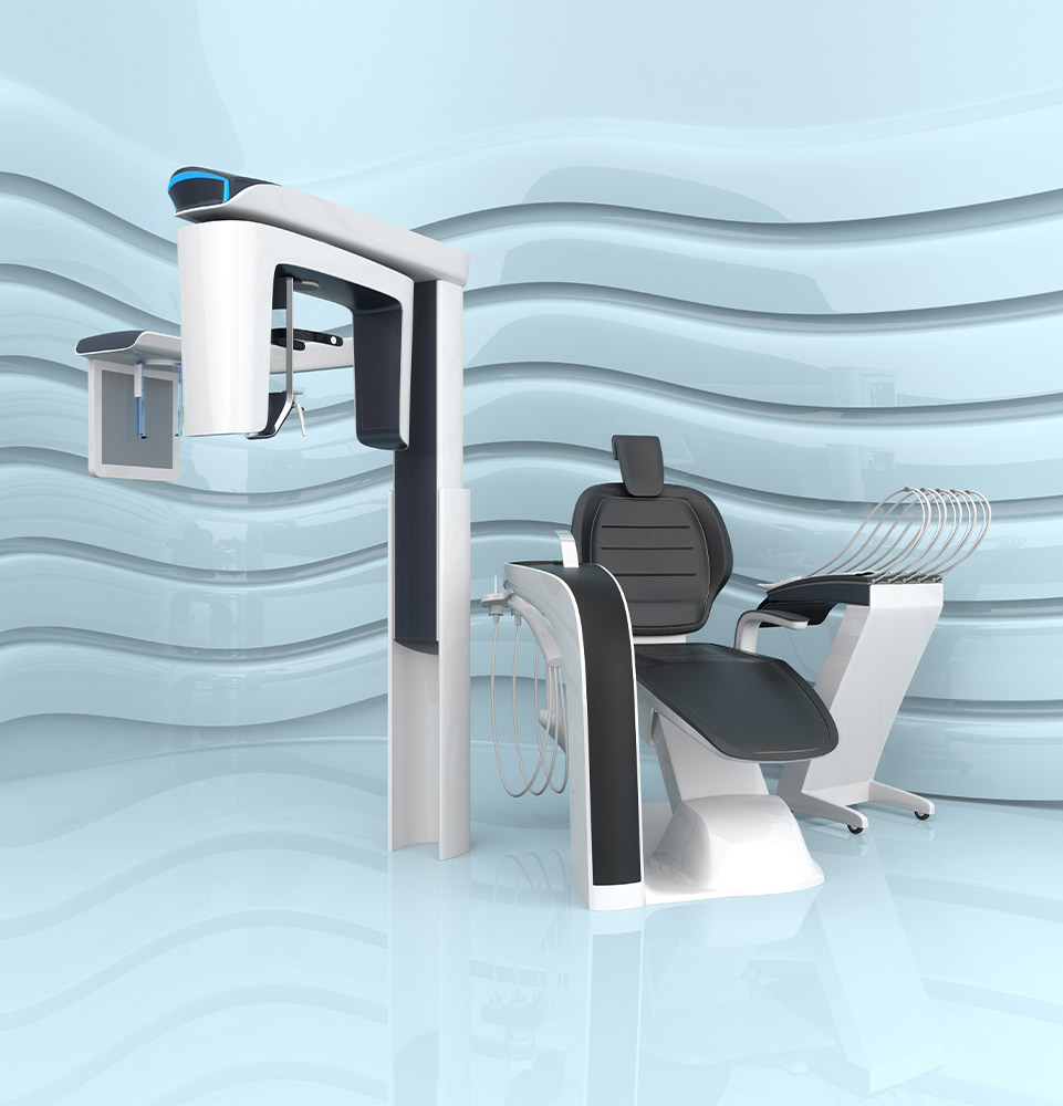 Dental chair and CBCT canner