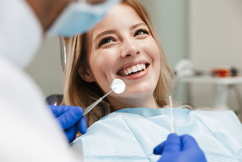 dental patient at new patient exam